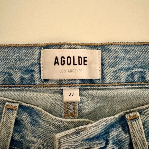 AGOLDE Jamie Distressed Light Blue Jeans - Picture 2 of 9